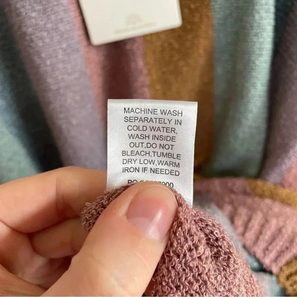 NWT Show Me Your MuMu Elodie Sweater Dusty Stripe Knit Oversized Beachy Casual - Picture 10 of 12